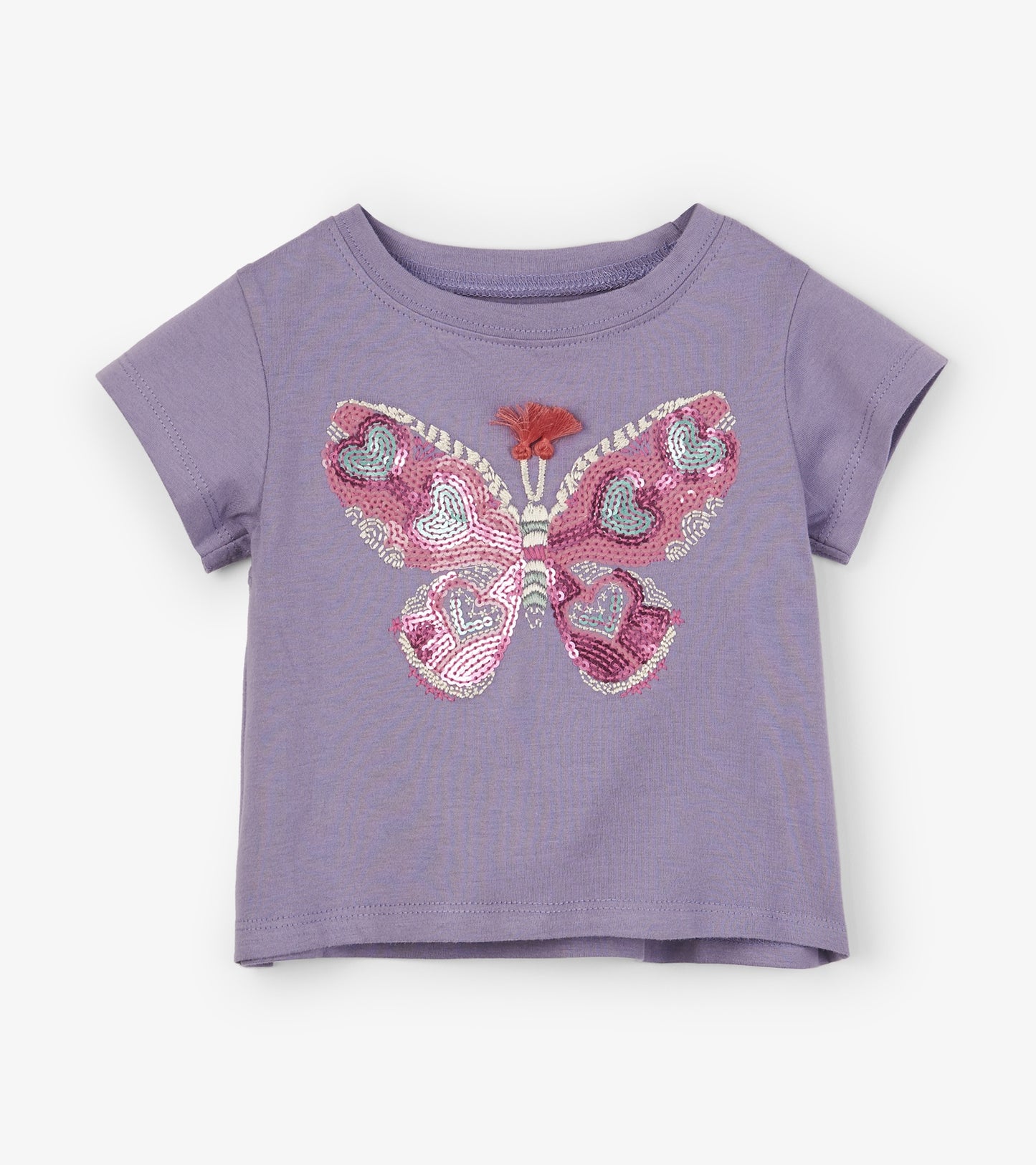 Glitzy Butterfly Baby Tee