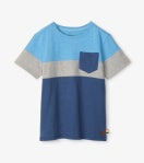 Blue Panel Pocket Tee