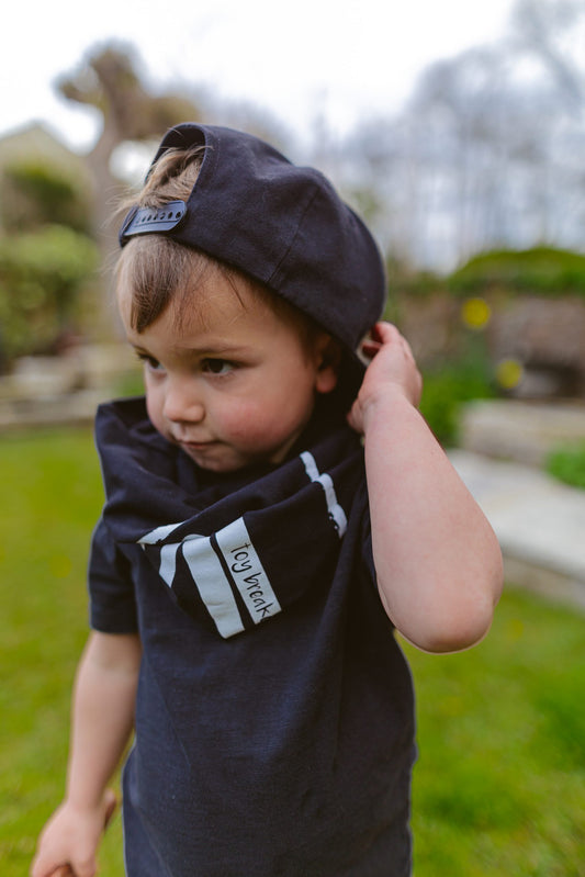 Black Snap Back Cap