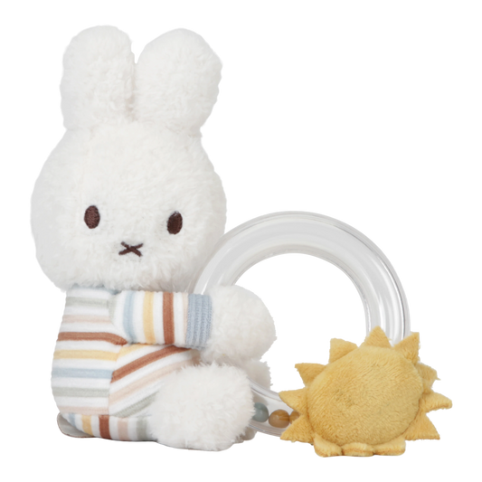 Miffy Vintage Sunny Stripes Ring Rattle