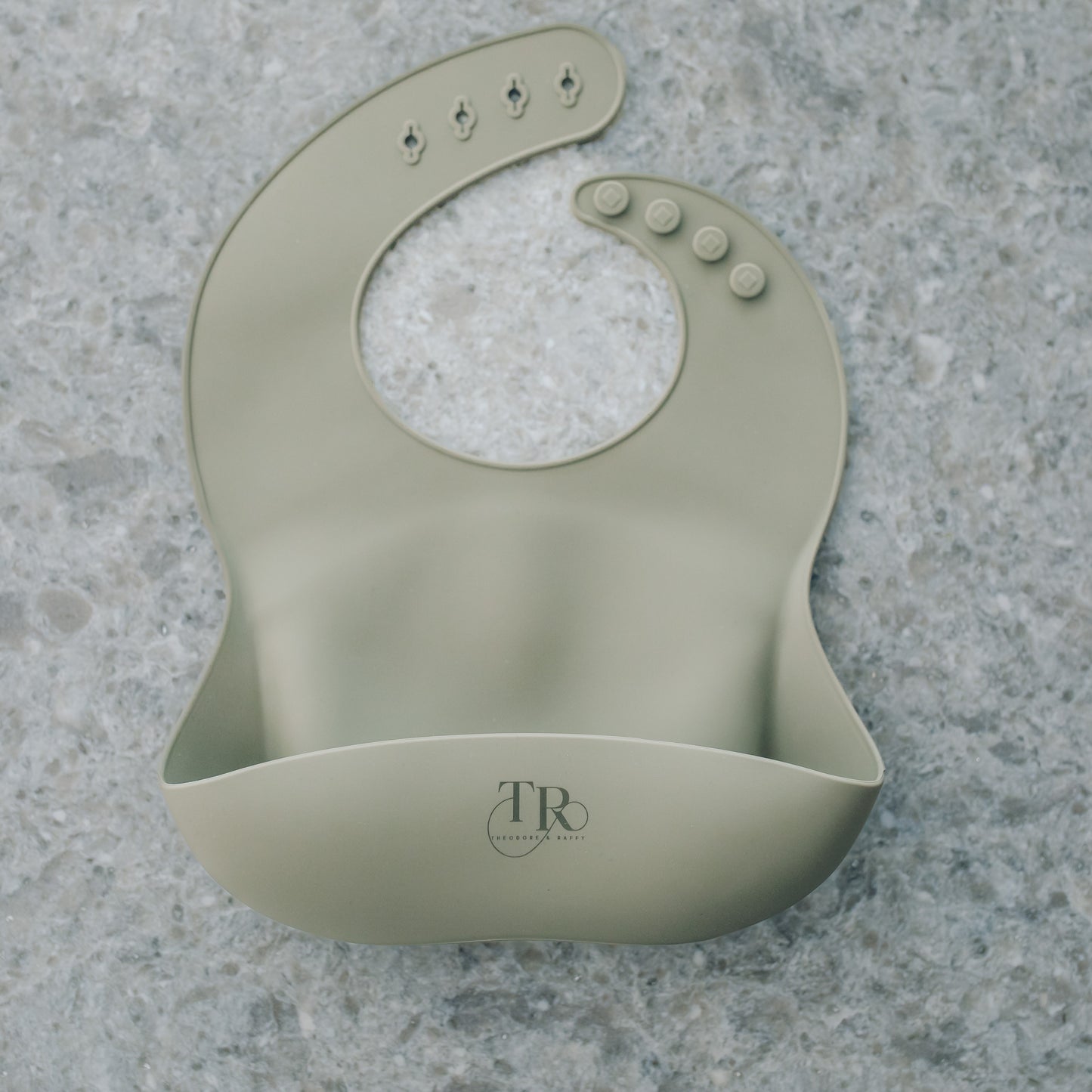 Sage Green Silicone Bib