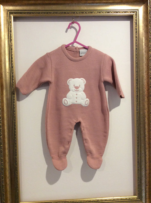 Pre-loved Dandelion Knitted Bear Suit  0-3m