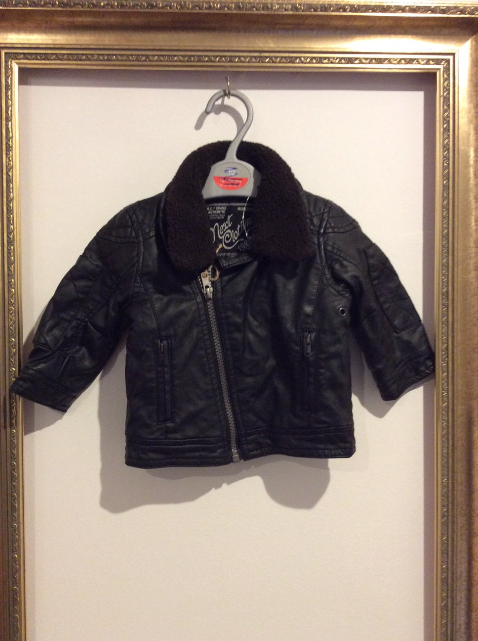Pre-loved Next Faux Leather Jacket 3-6m