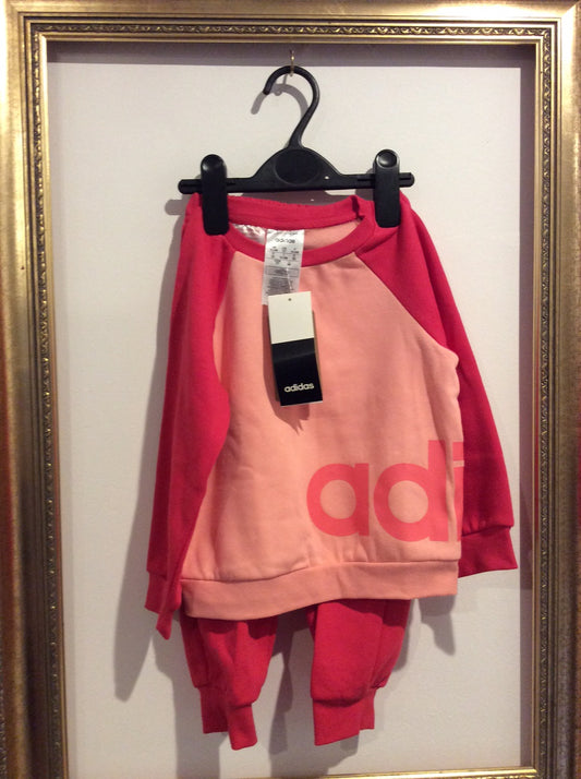Pre-loved Adidas Pink Top & Pants with tags