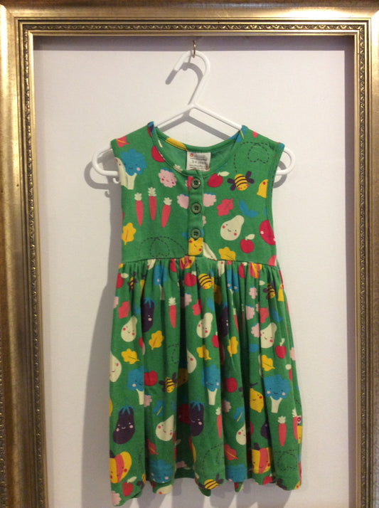 Pre-loved Piccalilly Veg Dress 3-4y