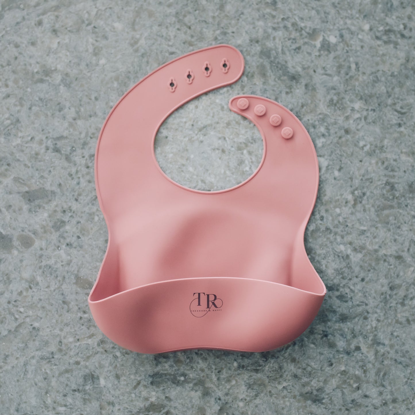 Dusty Pink Silicone Bib