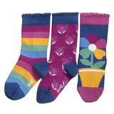 Rainbow flower socks (GOTS)