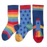 Rainbow rocket socks (GOTS)