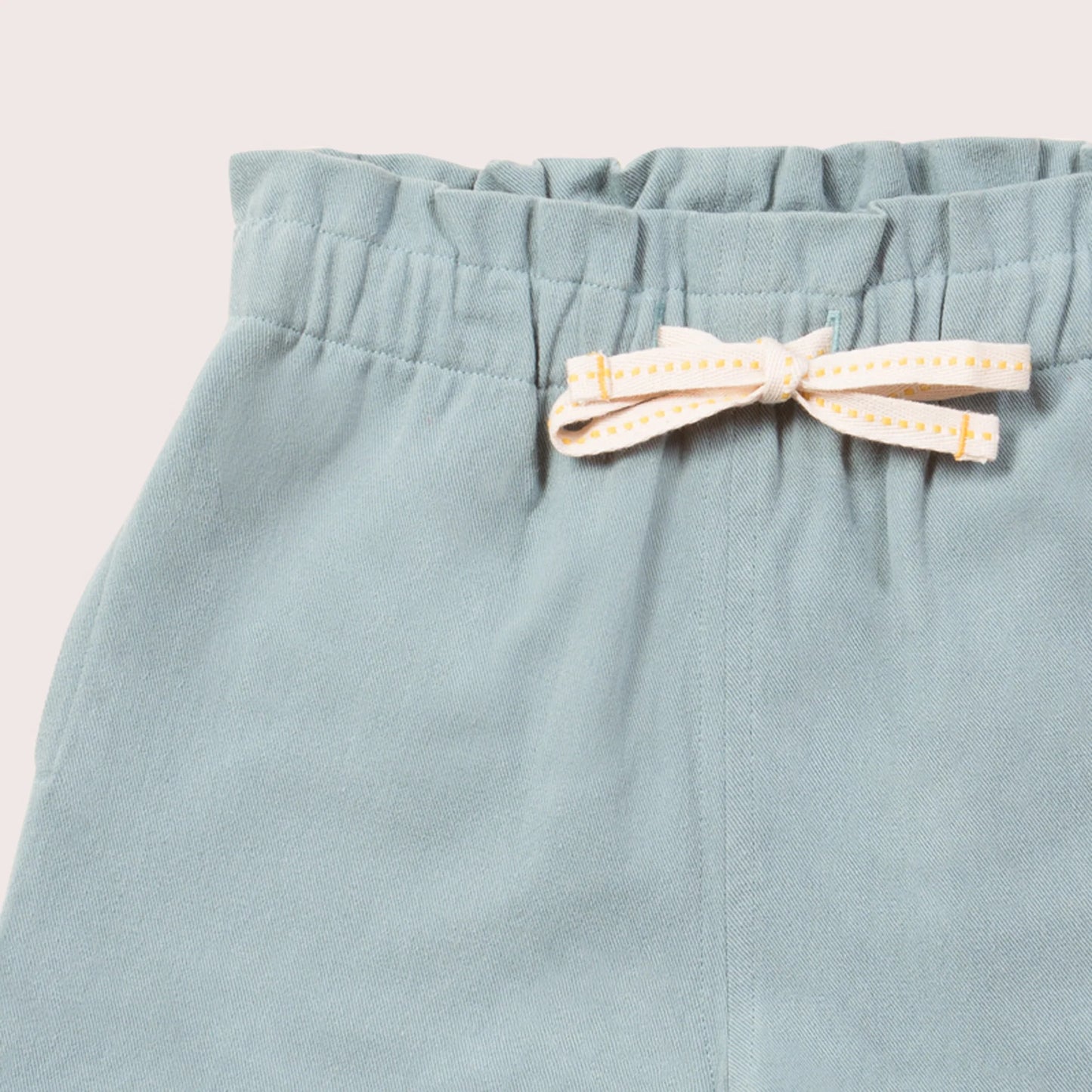 Soft Blue By The Sea Twill Shorts