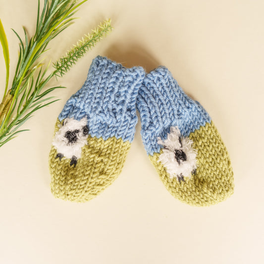 Sheep Mitts 0-12m - Handmade