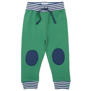 Green knee patch joggers