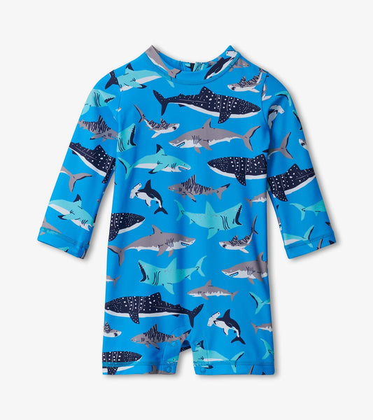 Shark School Baby One-Piece Rashguard
