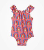 Lucky Rainbows Baby Ruffle Swimsuit