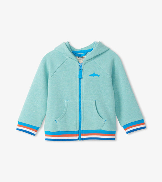 Silhouette Shark Baby Zip Up