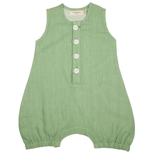 Baby All in One (Muslin) - Green