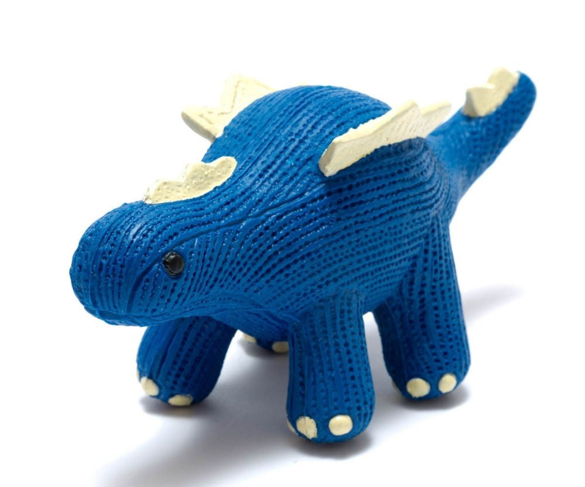 My First Stegosaurus Natural Rubber Dinosaur Bath Toy and Teether
