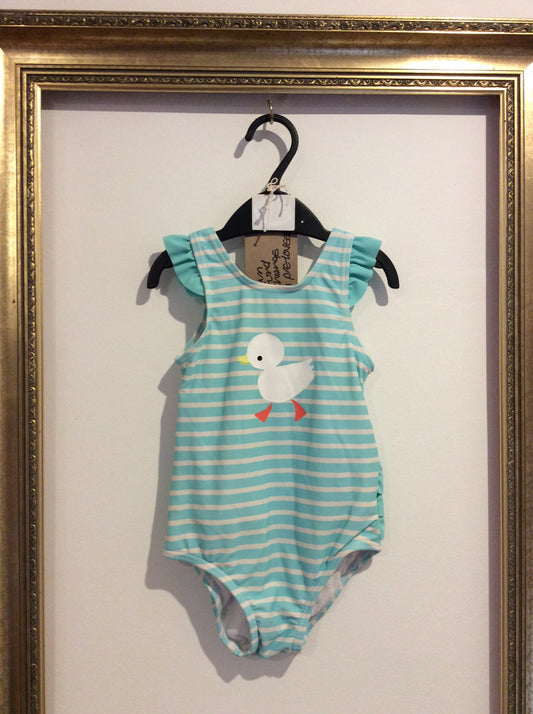Pre-Loved M&S Duck Swimming Costume 2-3y