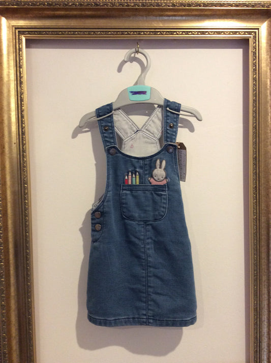 Pre-loved Miffy Reversible Pinafore 80cm