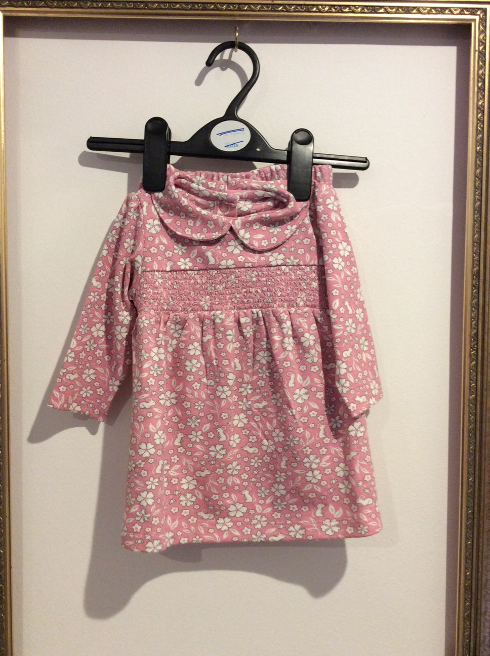 Pre-loved JoJo Pink Flowers Dress & Pants 3-6m with tags