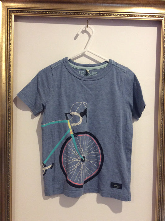 Pre-Loved Joules Racing Bike T-Shirt 5Y