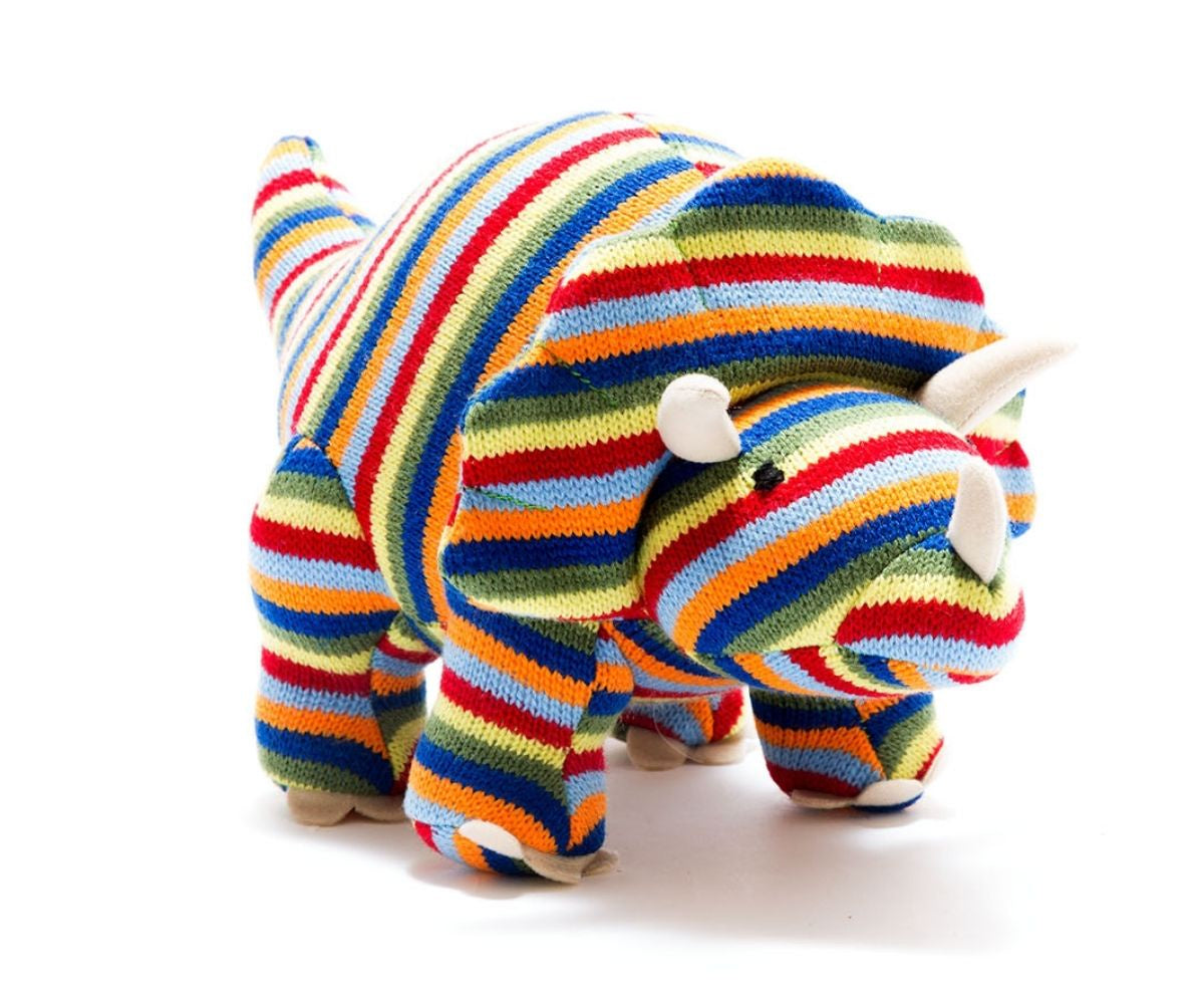 Triceratops Knitted Dinosaur