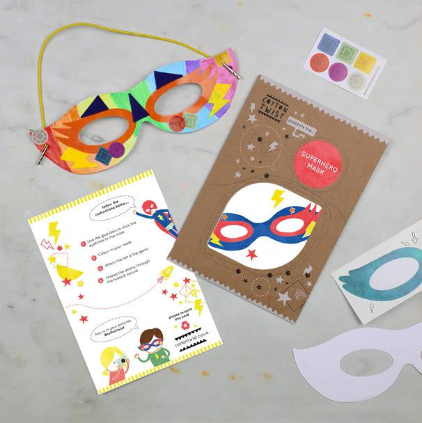 Make your own superhero mask