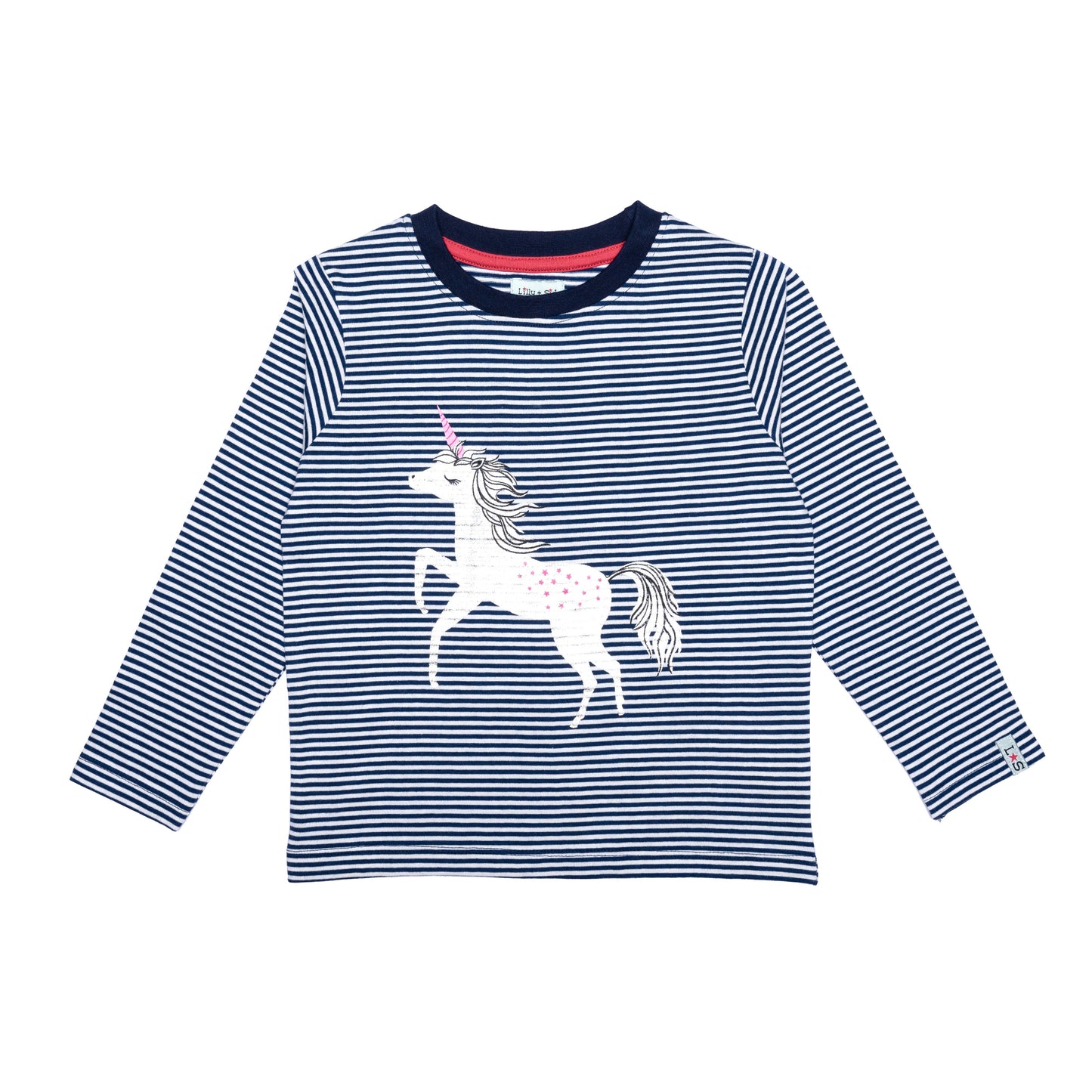 Unicorn Print Stripe Top